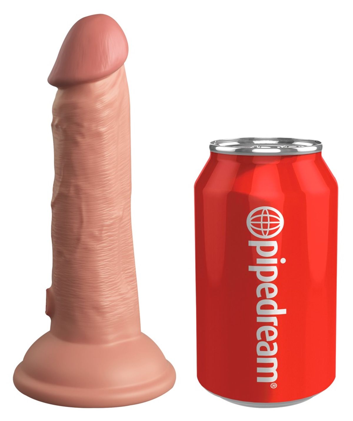 6â Vibrating + Dual Density Silicone Cock
