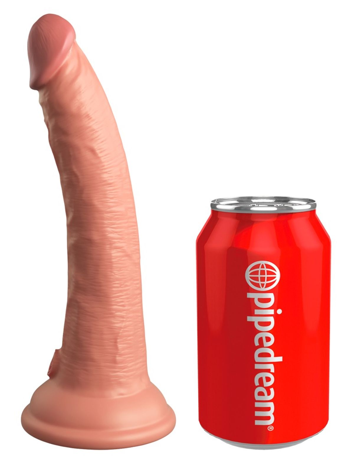 7â Vibrating + Dual Density Silicone Cock with Remote