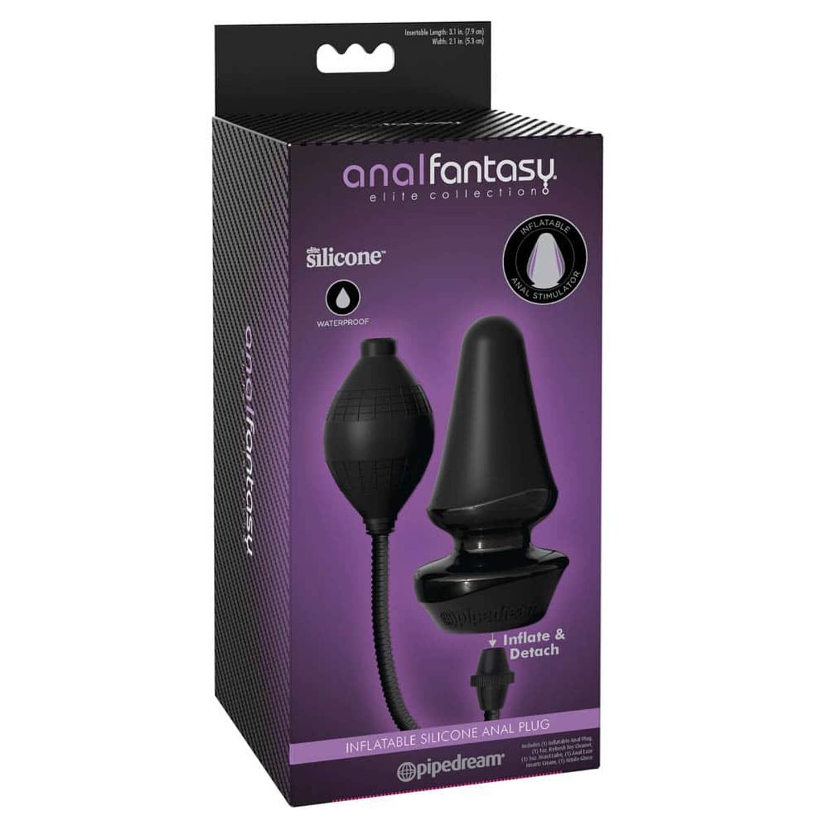 Anal Fantasy Oppustelig silikone Buttplug