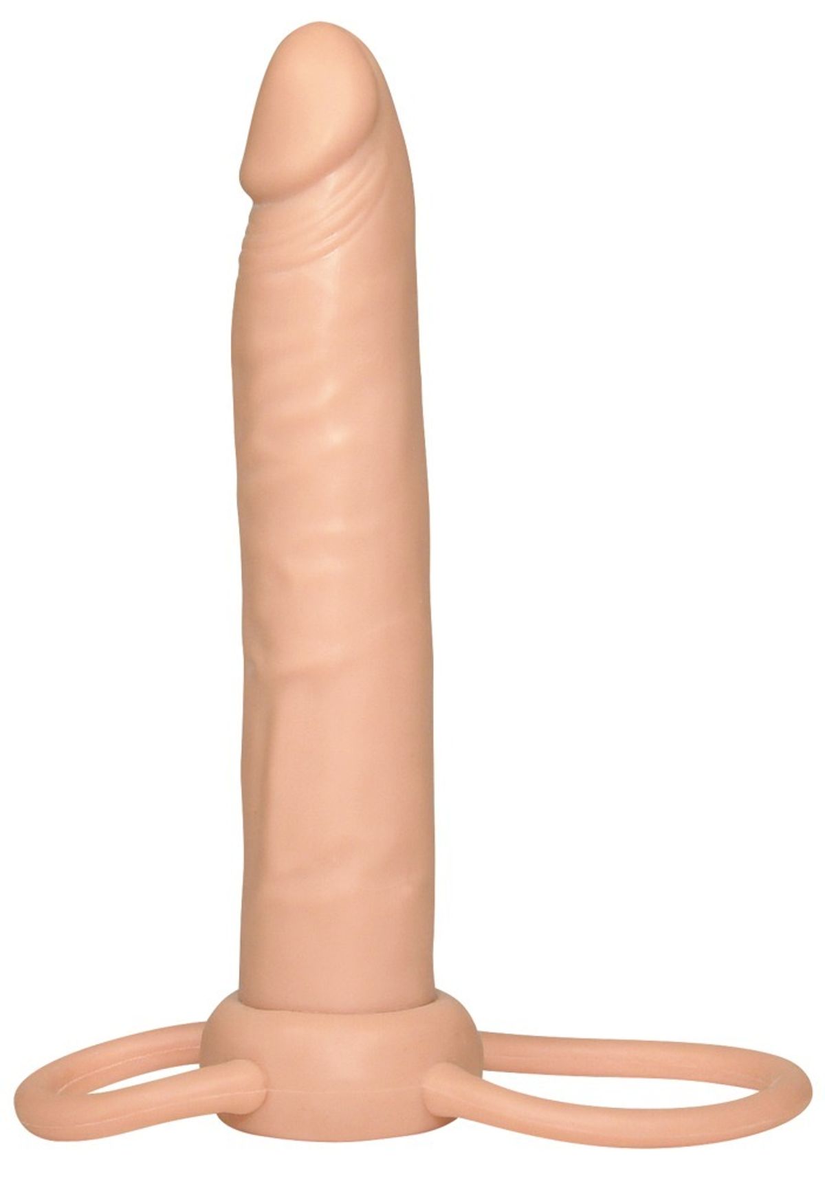 Analdildo med penis- og testikelring