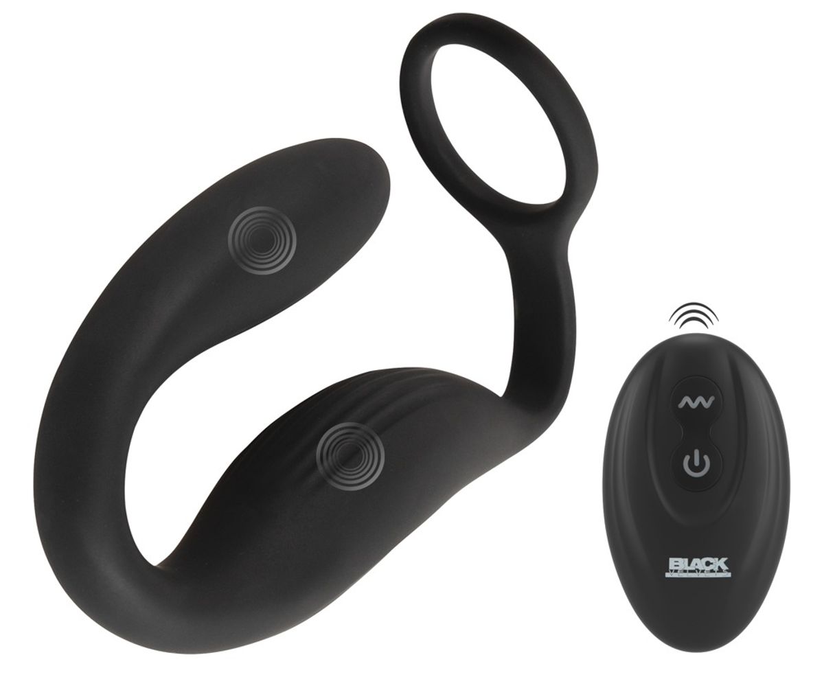 Analvibrator med penisring