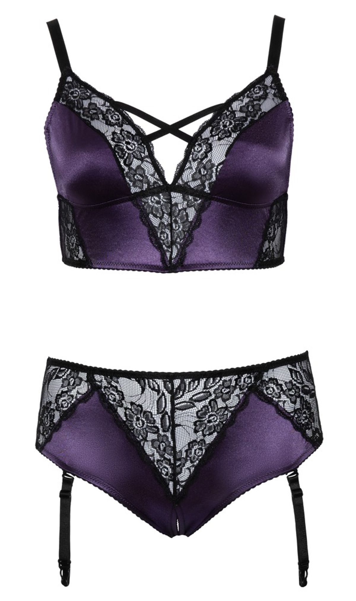 Bralette og stroppetrusse ouvert