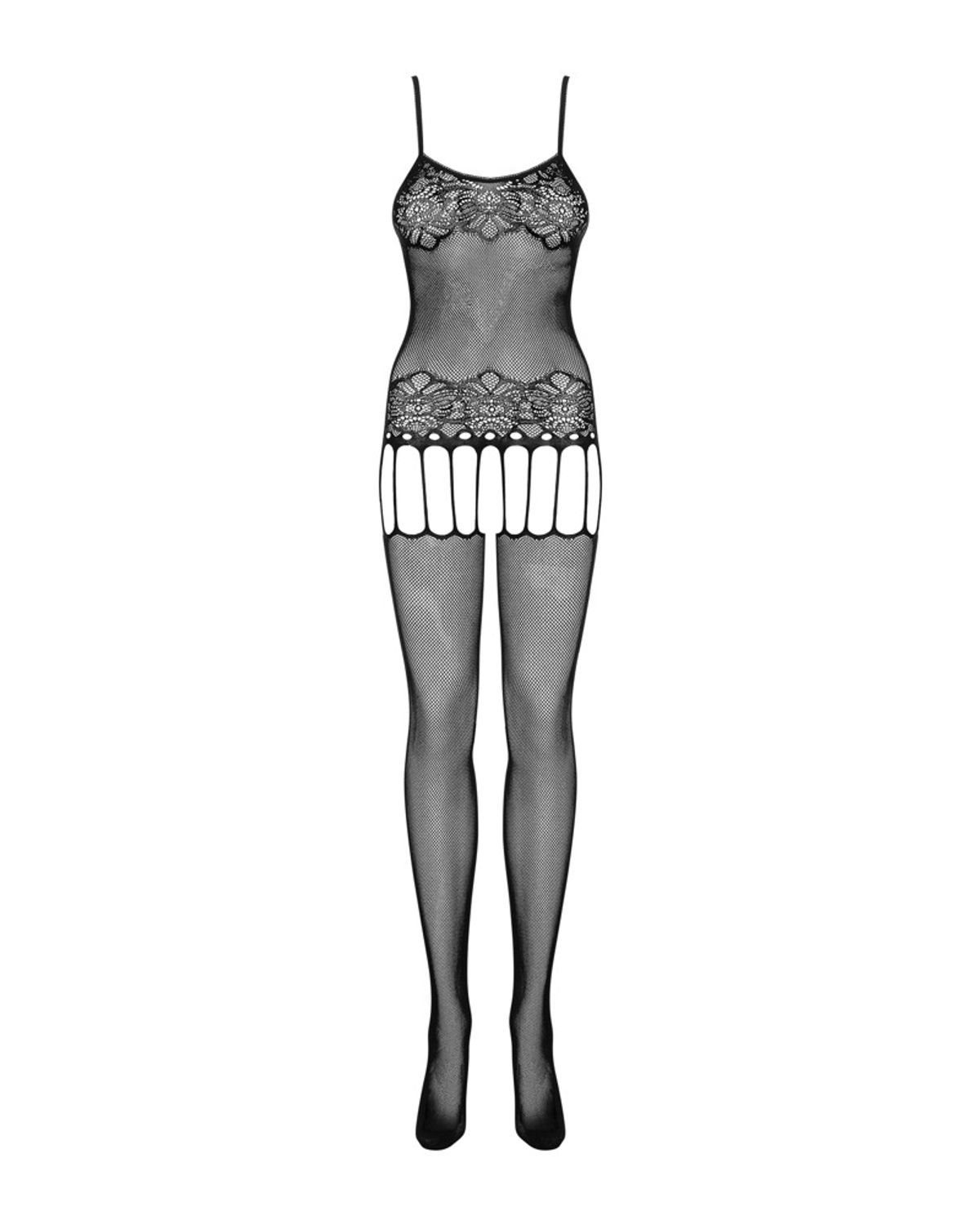 Catsuit uden skridt i seler-look