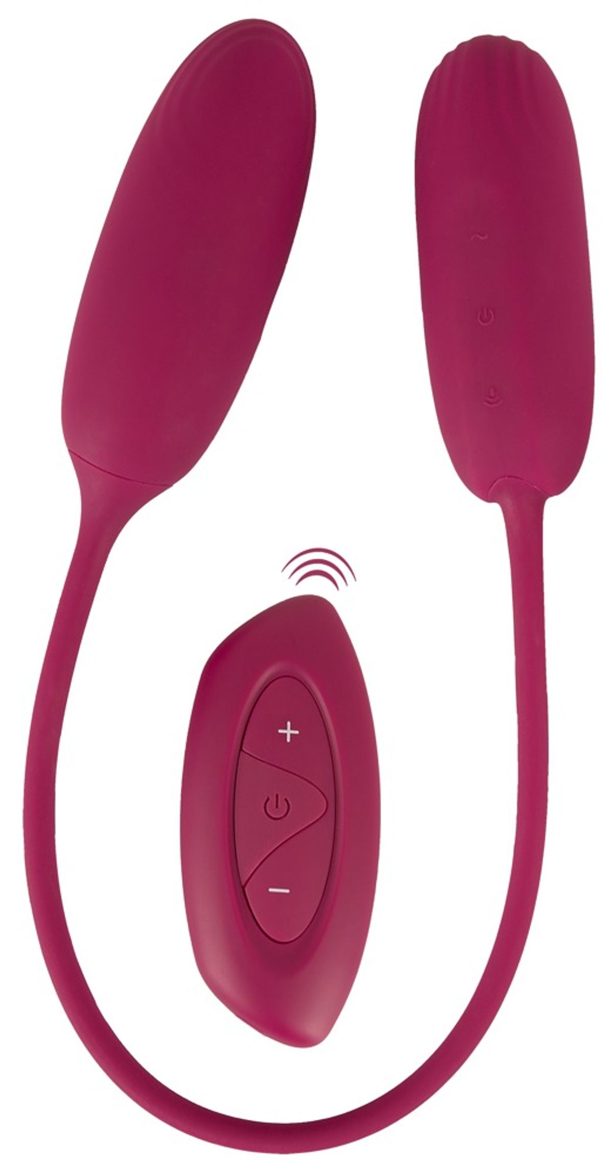Dobbelt-Vibrobullet âRC Shaking & Vibrating Love Egg Duoâ