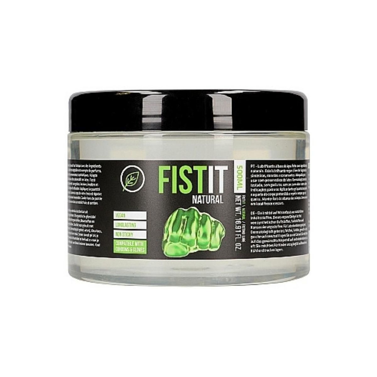 Fist It Naturlig Glidecreme - 500 ml.