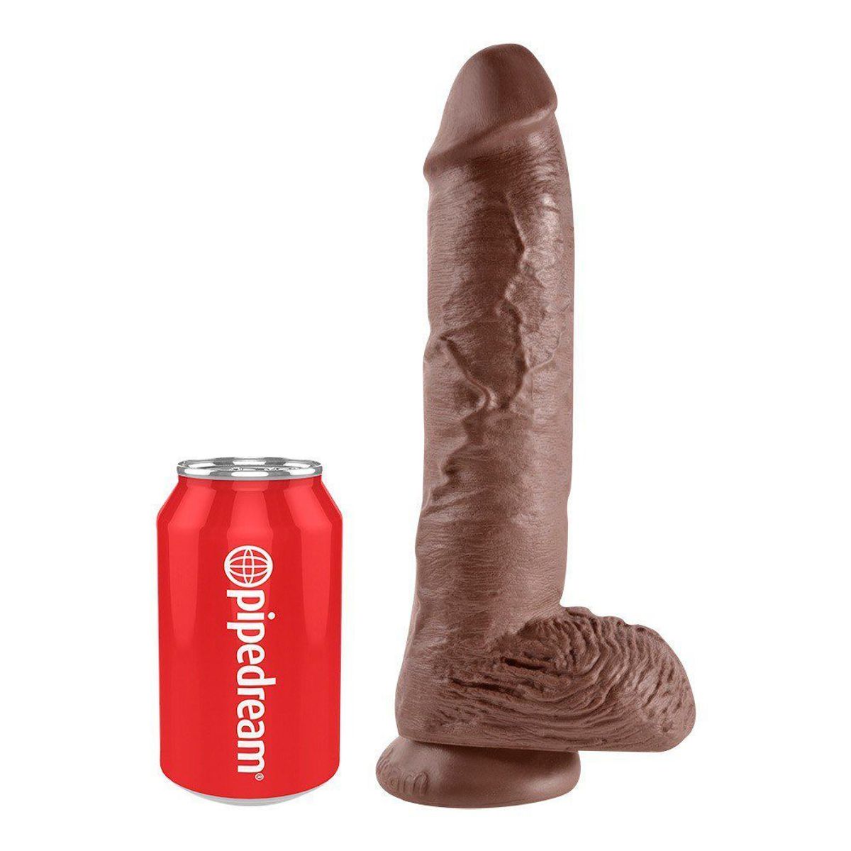 King Cock - 25 cm Cock with Balls Realistisk Dildo