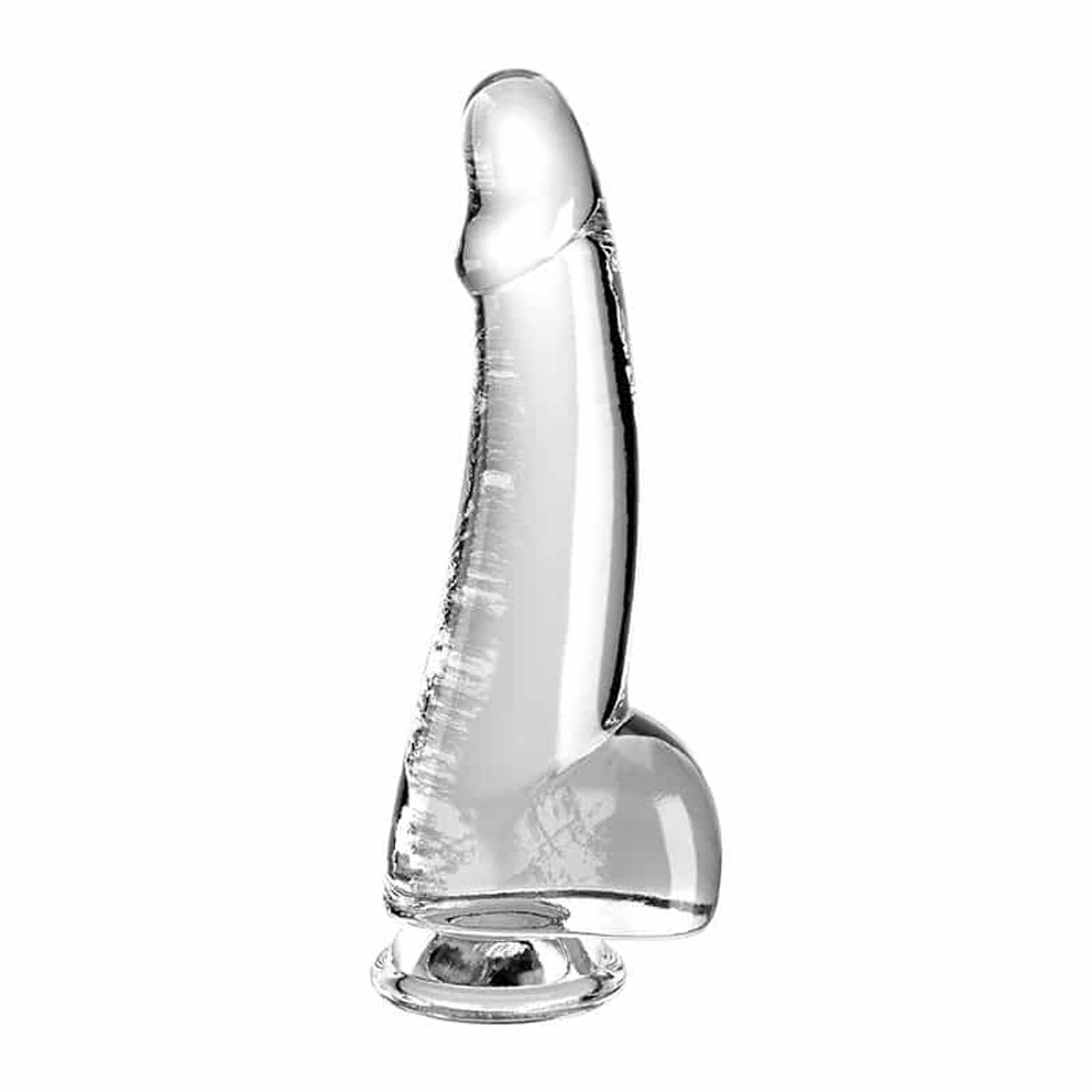 King Cock Clear Transparent Dildo 19 cm