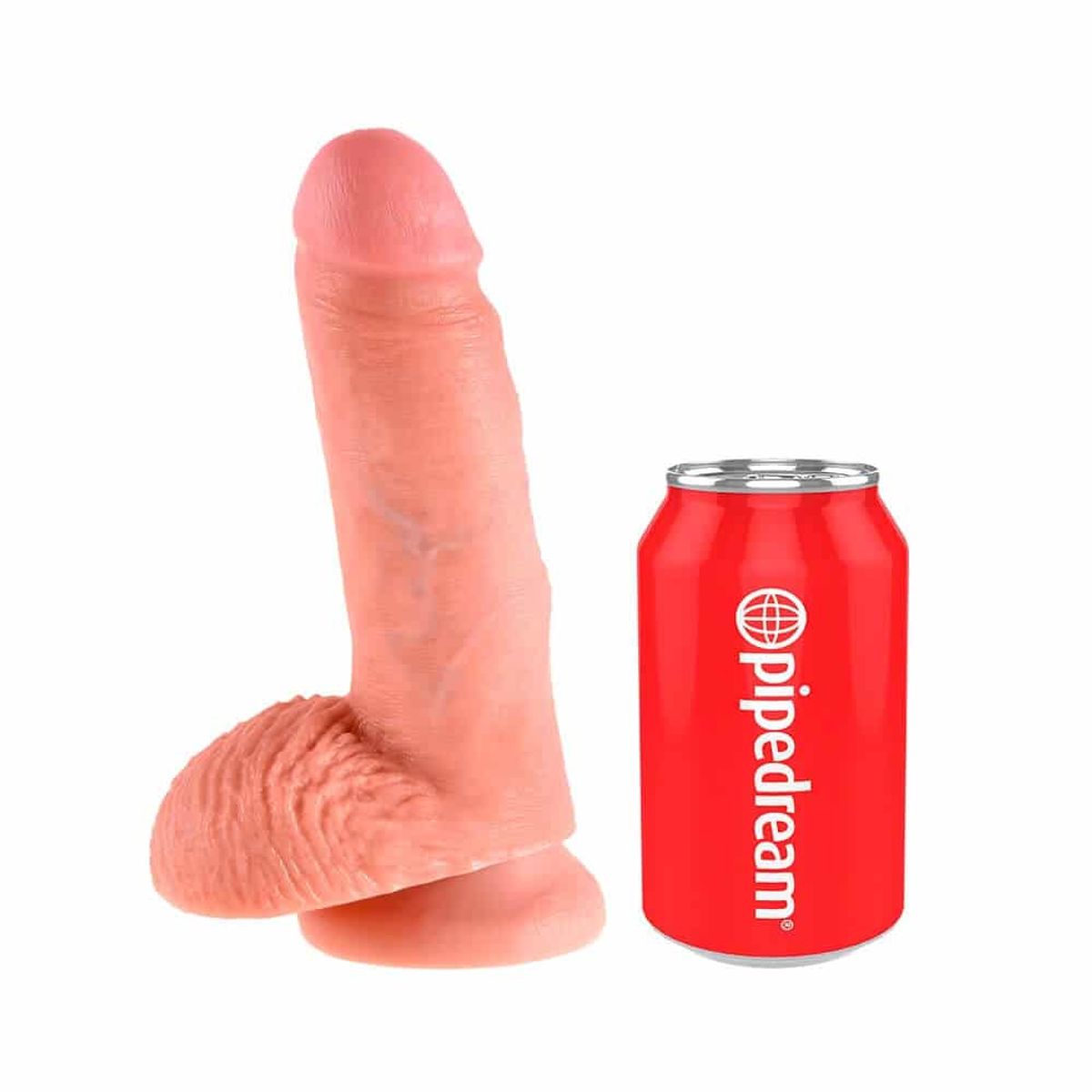 King Cock ® Realistisk Dildo med Kugler 18 cm