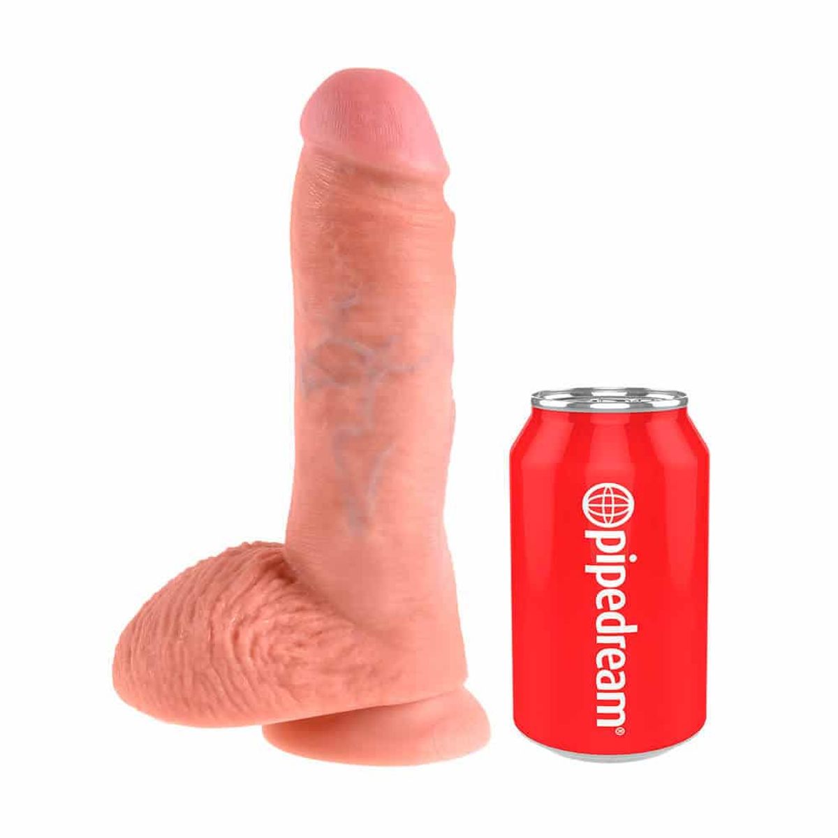 King Cock ® Realistisk Dildo med Kugler 20 cm