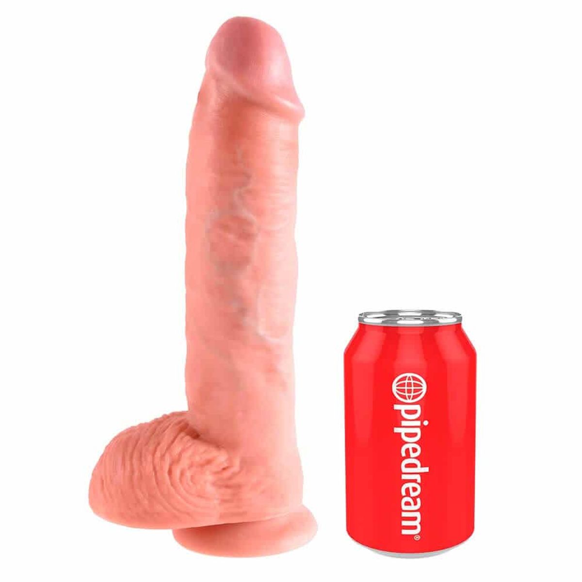 King Cock ® Realistisk Dildo med Kugler 25 cm