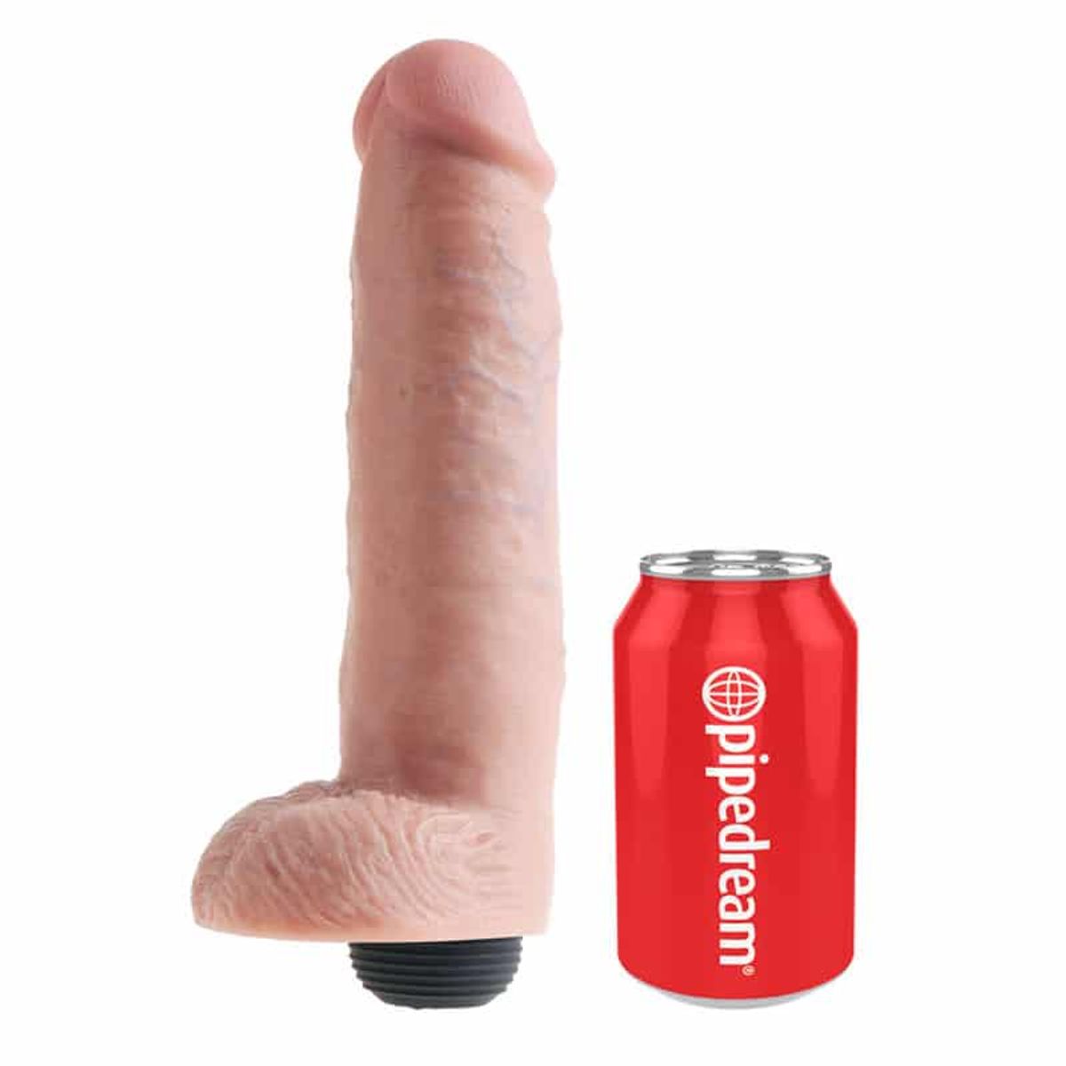 King Cock ® Sprøjte Dildo med Kugler 25 cm
