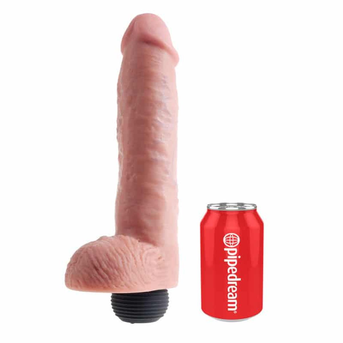 King Cock ® Sprøjte Dildo med Kugler 28 cm