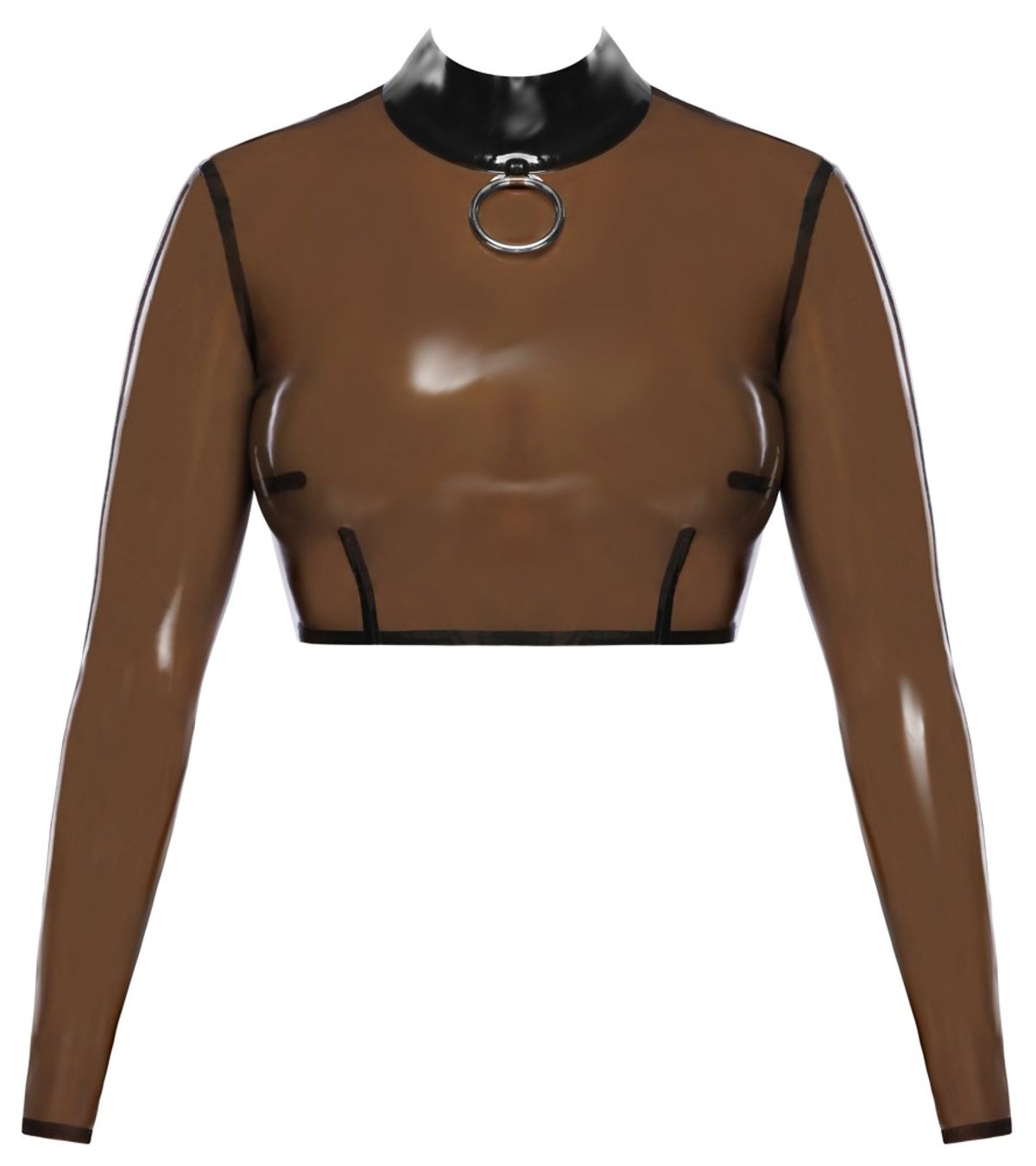 Latex-Skjorte med stor frontring