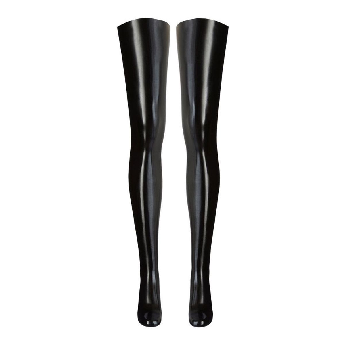 Latex strømper sorte-XS
