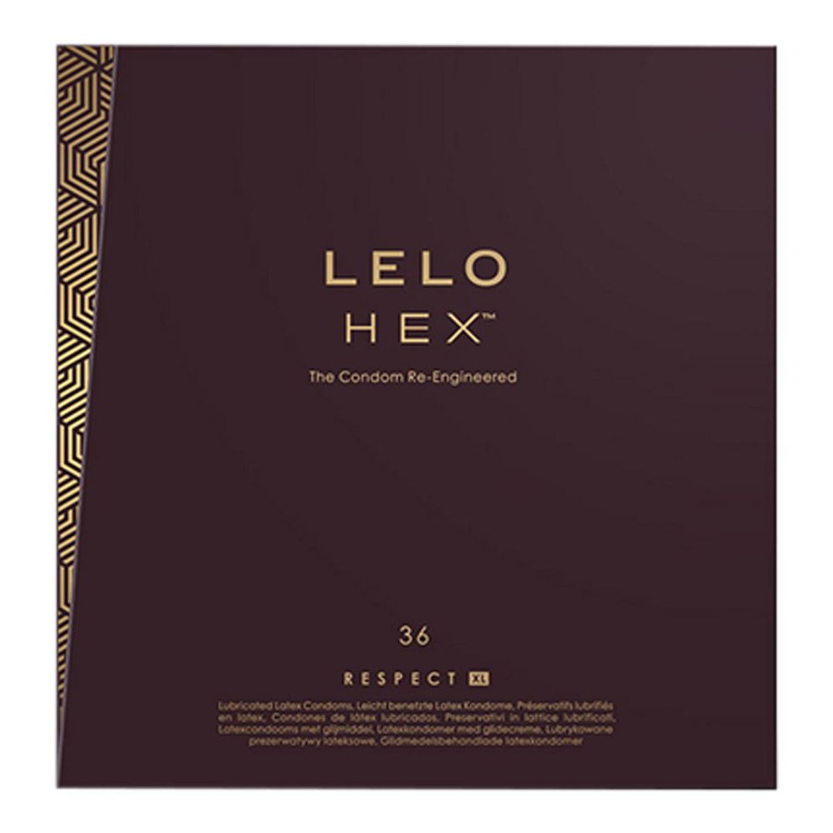 LELO HEX Respect XL - Kondomer i megastørrelse-36stk