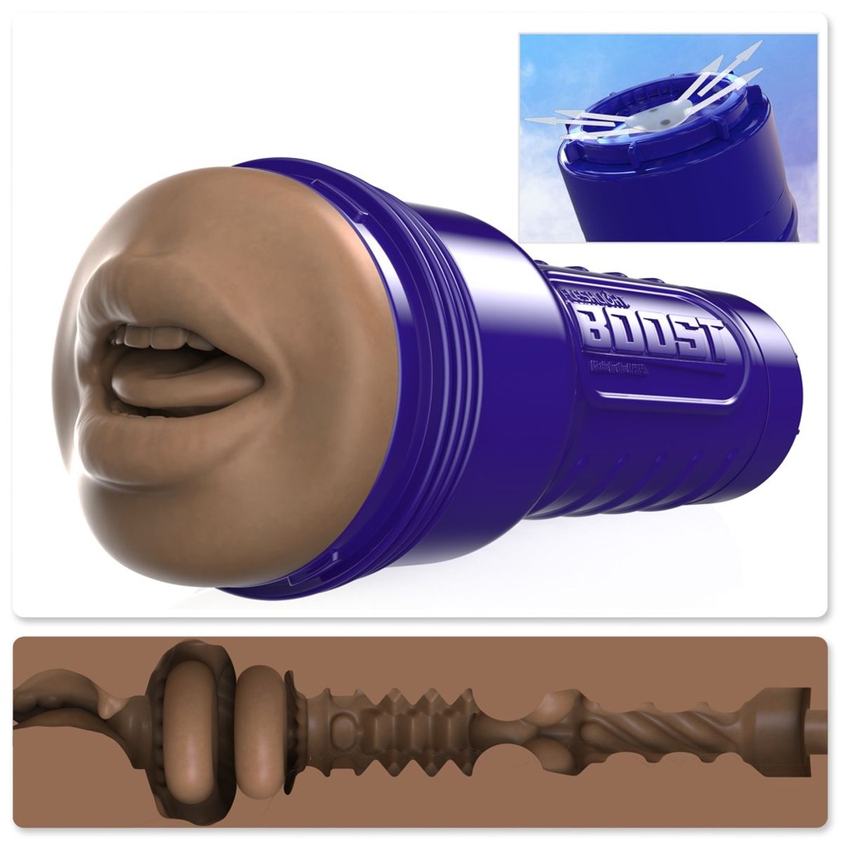 Masturbator "Boost" med Turbo Tech-ringe