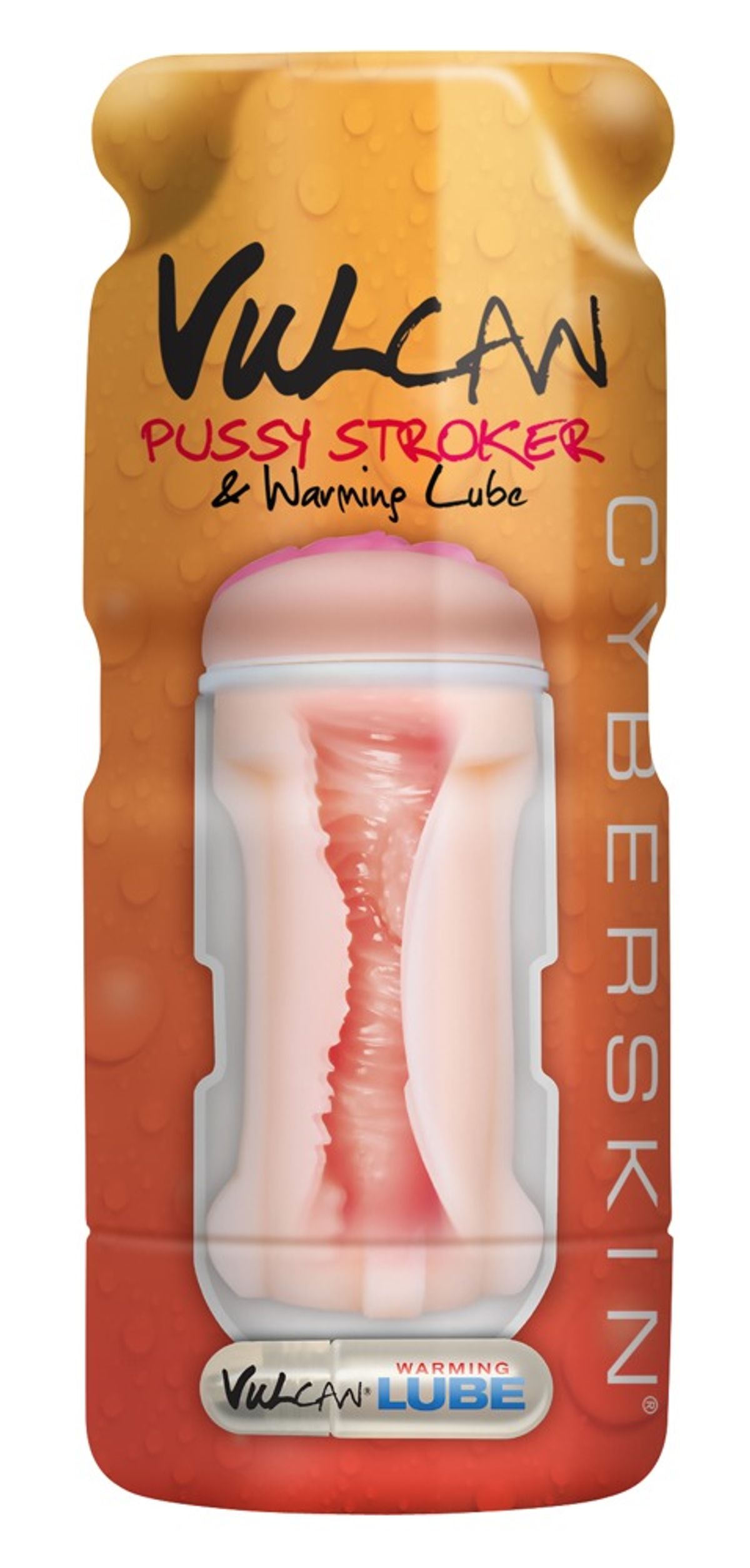 Masturbator âVulcan Pussy Strokerâ med vaginalåbning of varmemde glidecreme