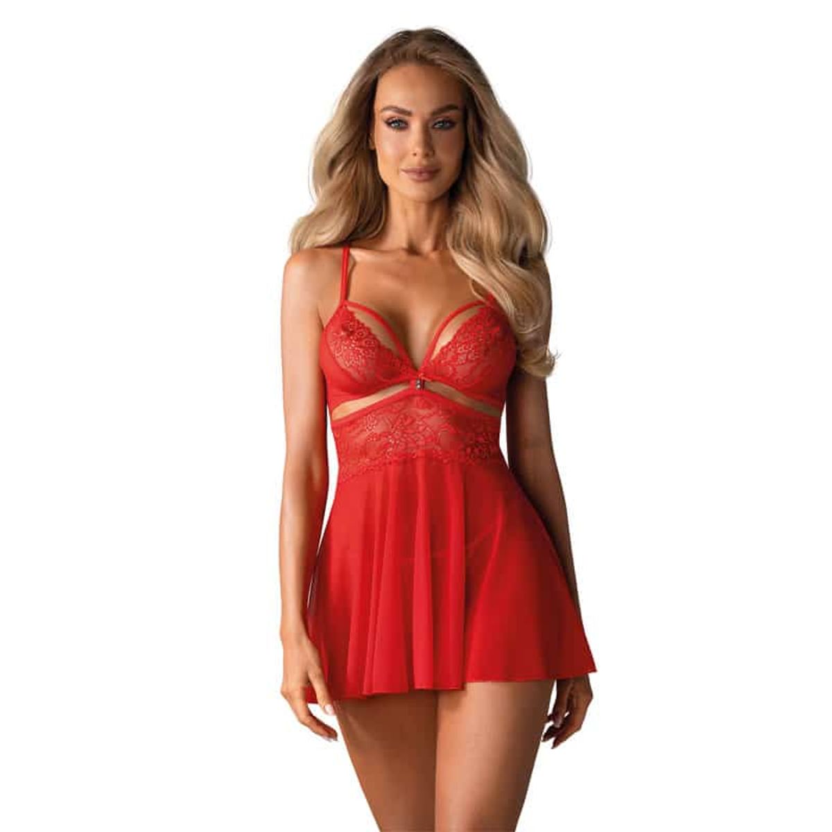 Obsessive Isabella Babydoll Kjole og G-Streng - XXL