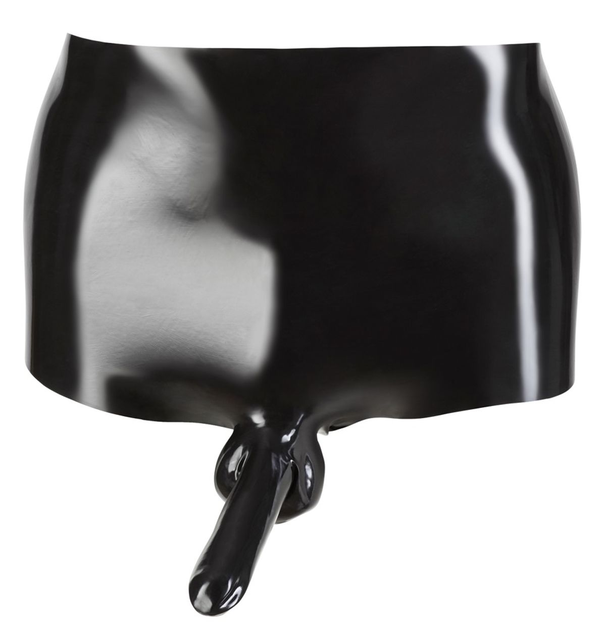 Pants ud af latex, med penishylster