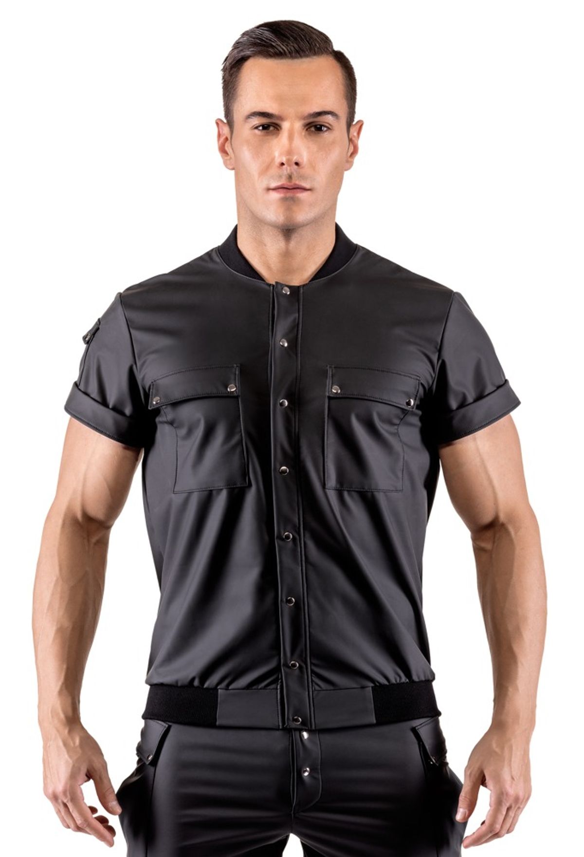 Shirt i blouson-stil med lommer