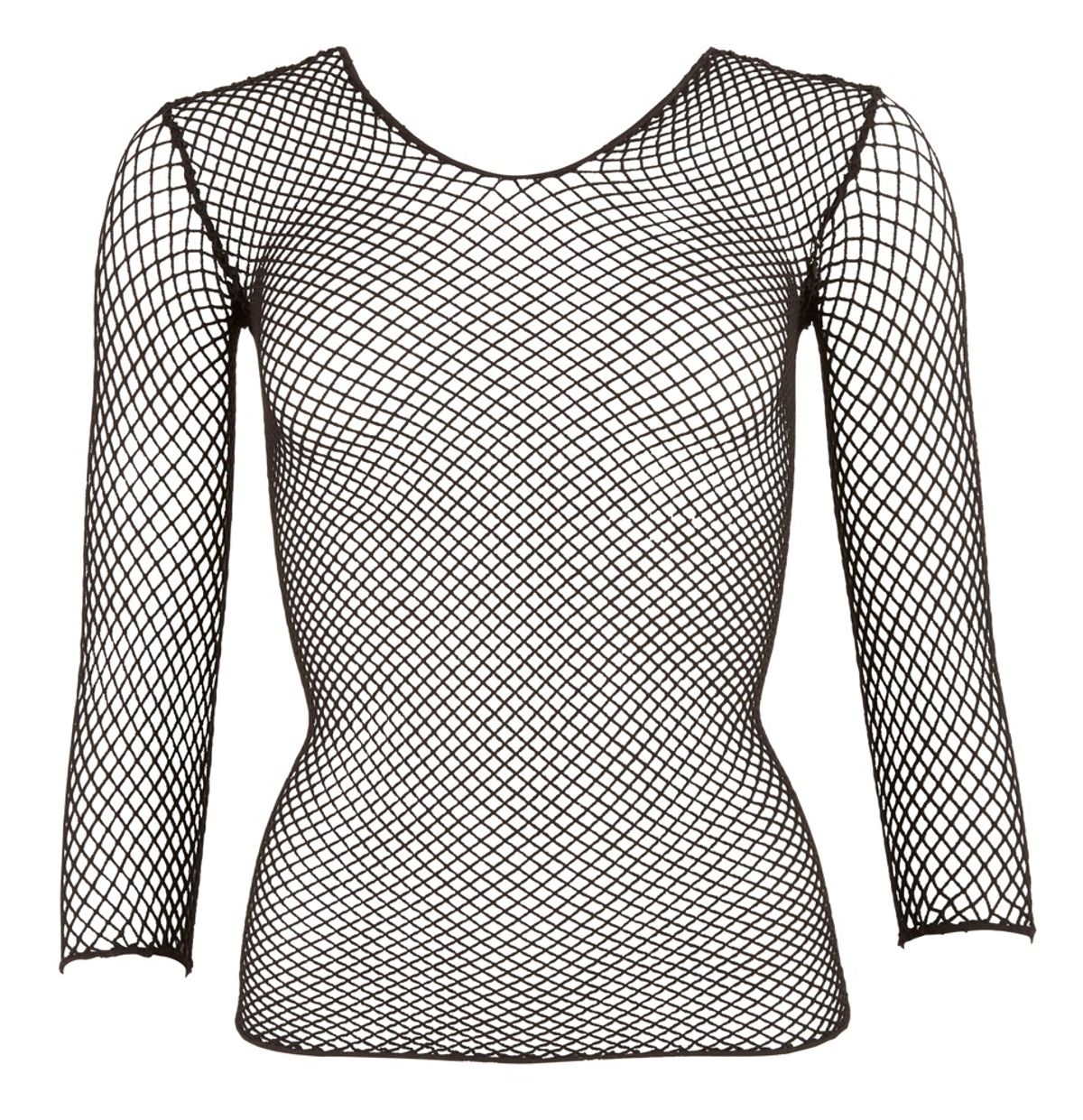 Shirt ud af Netsstof, elastisk, med 3/4-arm