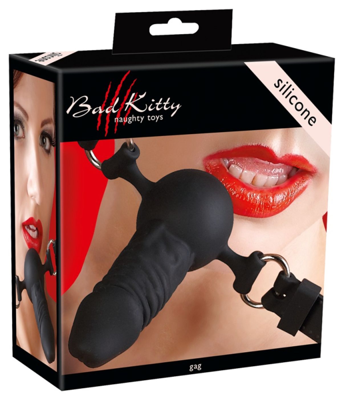 Silikone Gag med Dildo