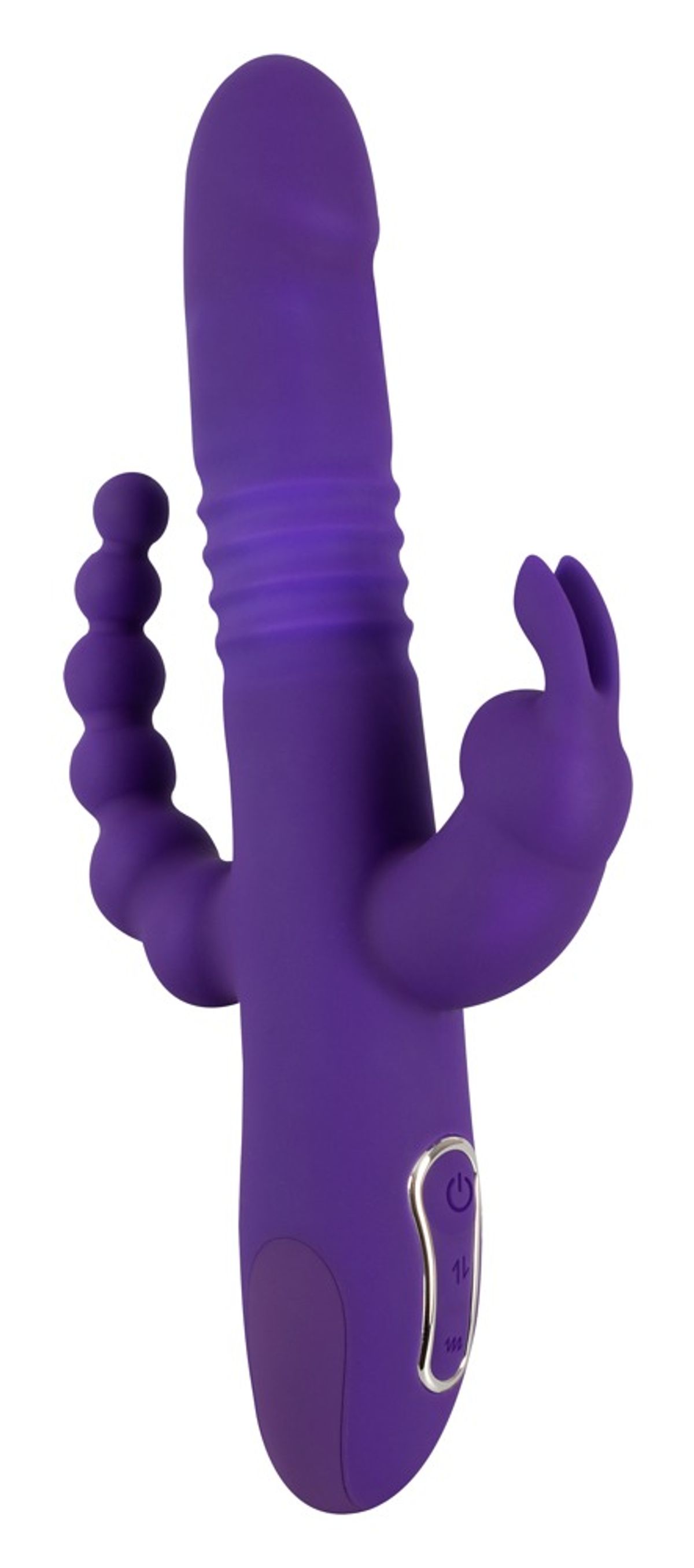 Thrusting Pearl Triple Vibrator med klitoris- og analvibrator