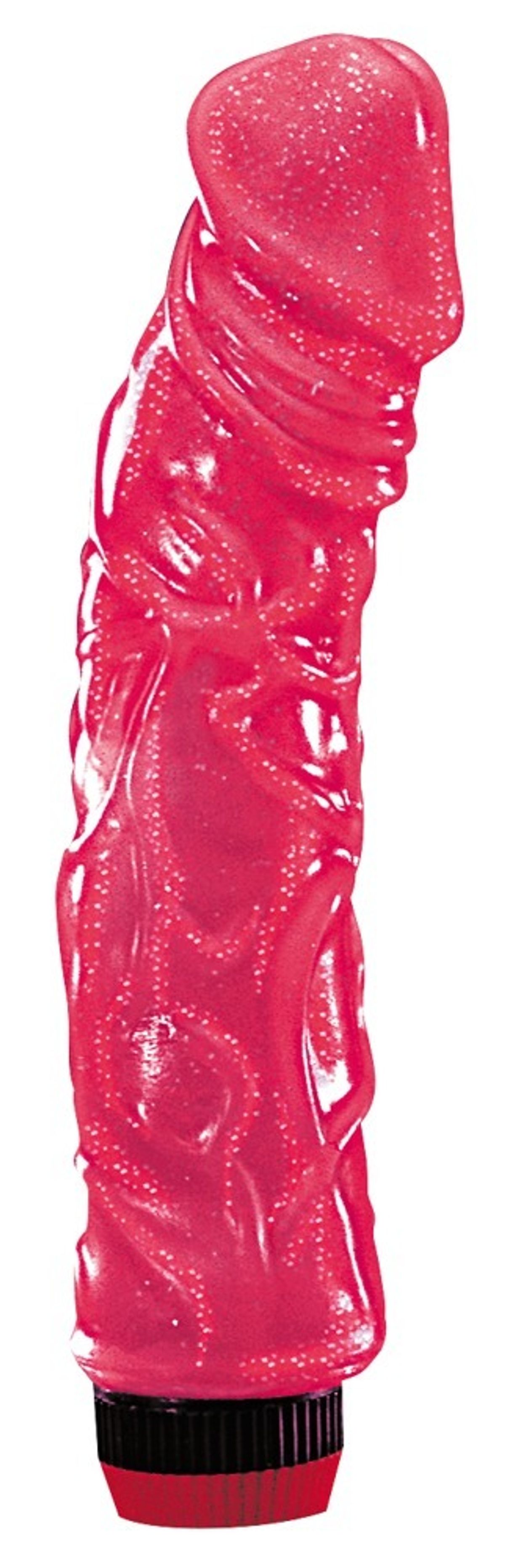 Vibrator "Big Jelly" med fyldningsdimensioner